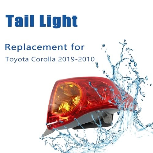 Passenger Side Outer Rear Brake Tail Light Assembly Replacement for Right Side