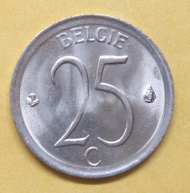 1966 Belgium 25 Centimes Take a Look