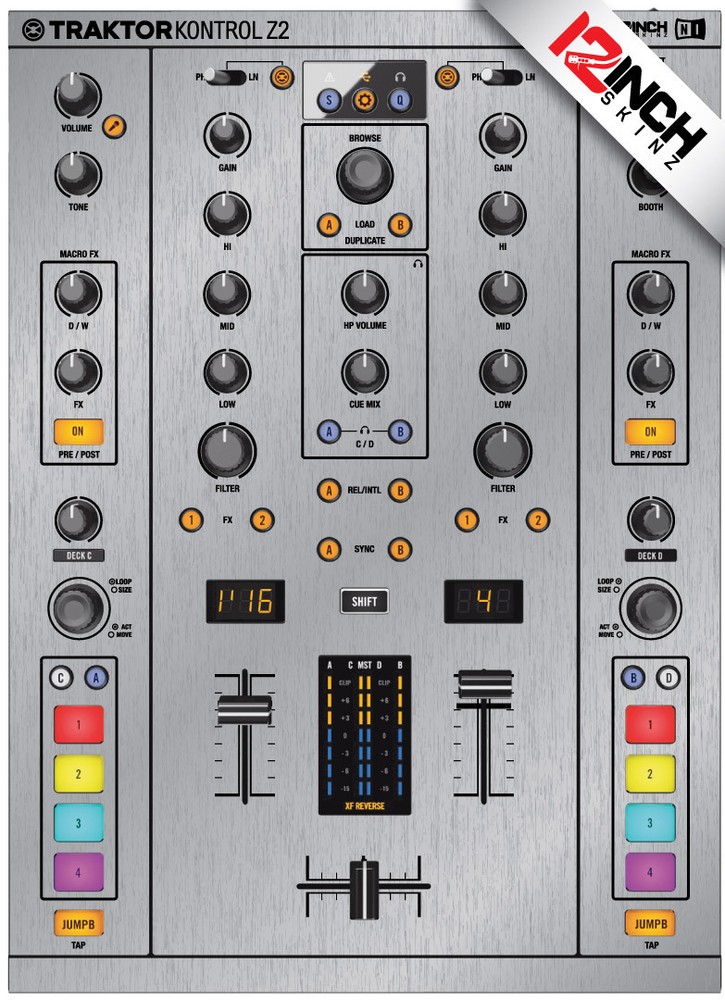 Native Instruments Z2 Skin brushed silver
