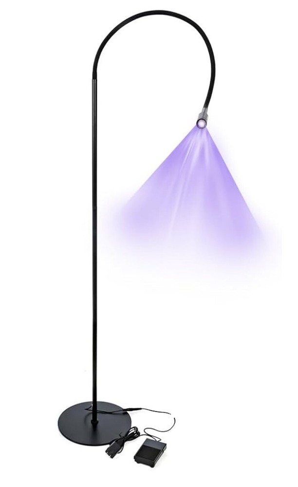 LED Floor Lamp Ultraviolet Light - Professional Eyelashes Glue Curing Tech