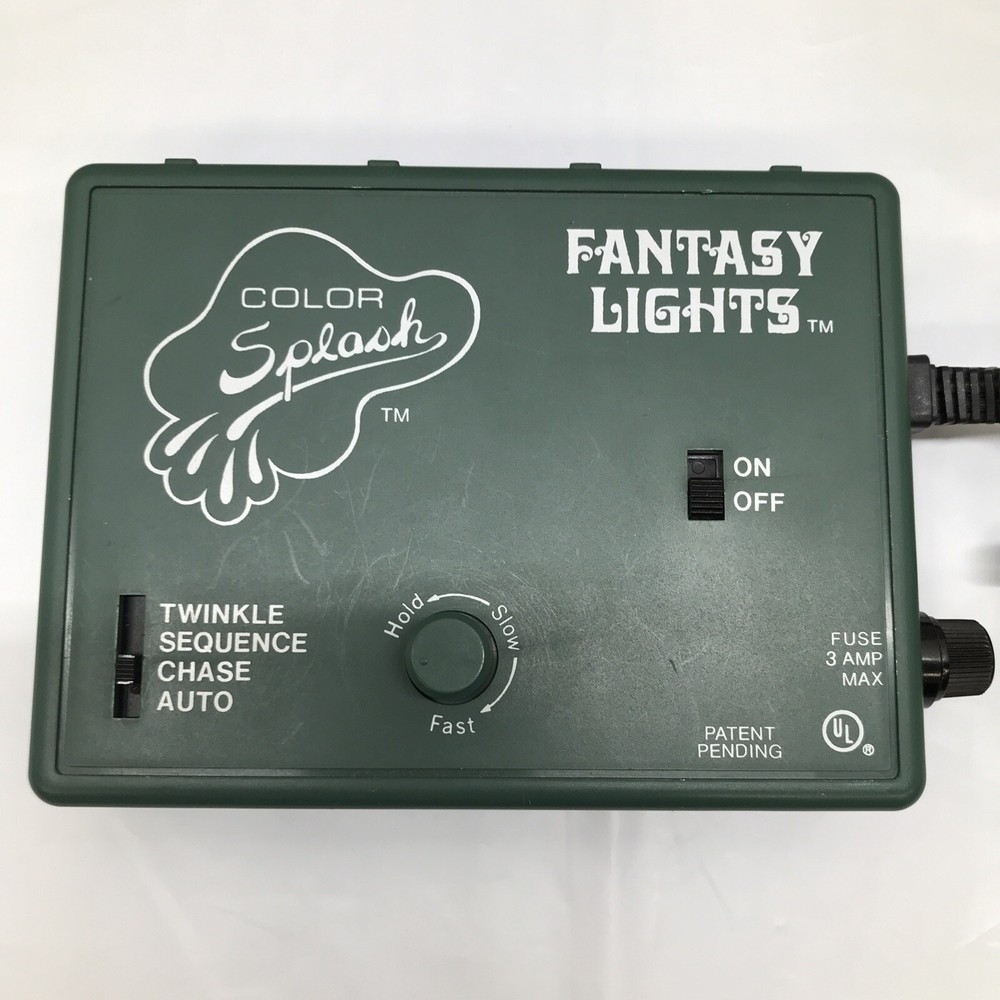 Color Splash Fantasy Lights Light Controller 4 Plug Auto Chase Sequence Twinkle*