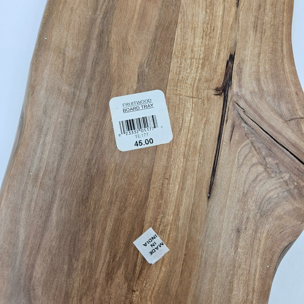 Live Edge Fruitwood Tray