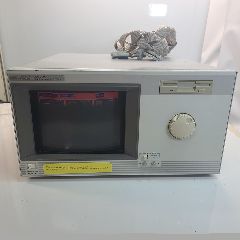 HP 16500C Logic Analysis System Mainframe w/ 16552A Module & 16522-61601 Cables