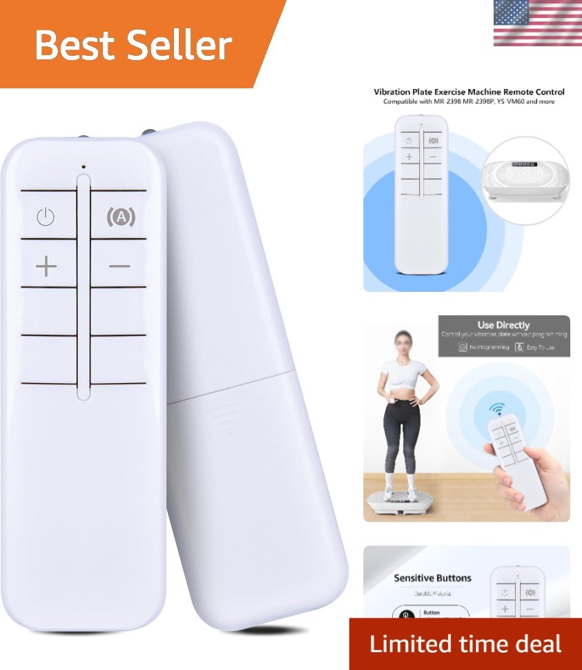 Ergonomic Replacement Remote for YESOUL Vibration Plate - No Programming Needed