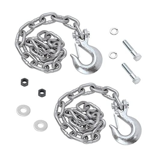 49150 Safety Chain Kit , Silver , Black