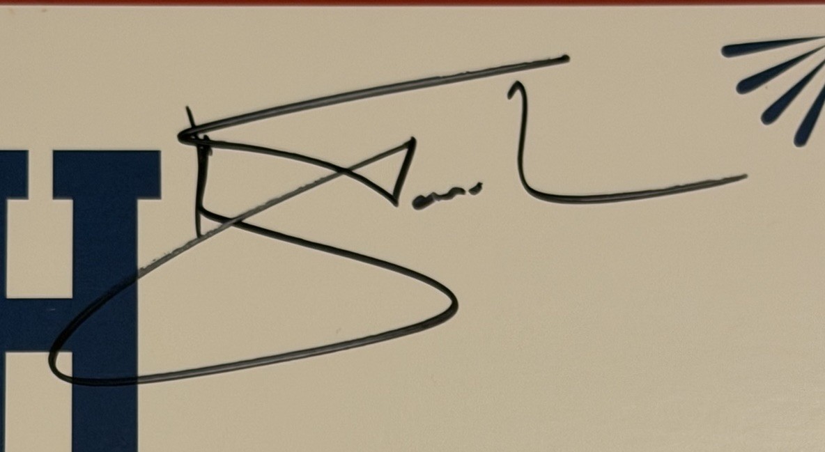 The Music Man Broadway Poster Signed By Hugh Jackman Sutton Foster And Cast