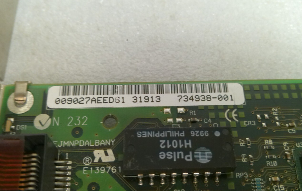 Intel Ethernet PCI Controller Card 734938-001