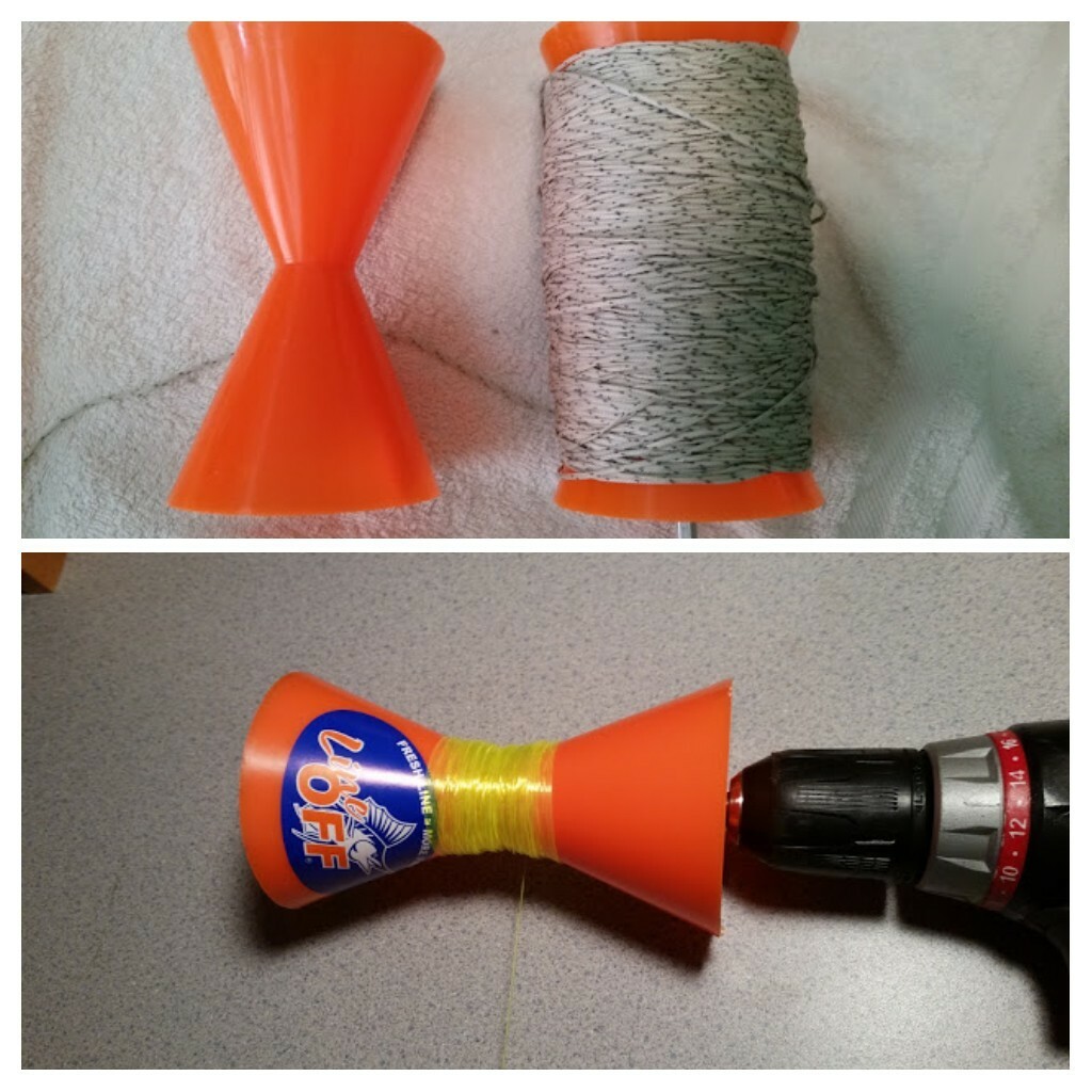 Fishing Tackle LINEOFF Worlds Best Fishing Reel Line Remover Winder Spooler LTGr