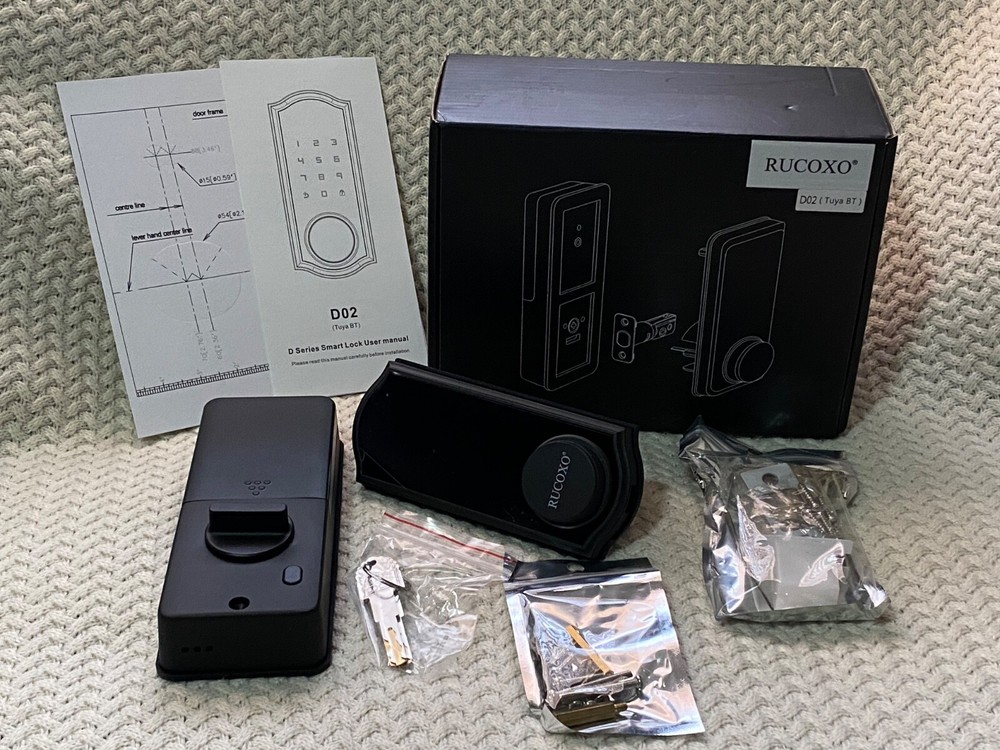 Rucoxo D-02 Smart Lock Keyless Entry Deadbolt - Open Box - New