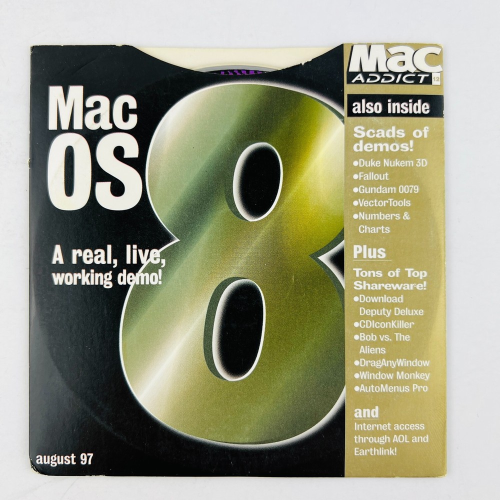 Apple MacAddict #012 August 1997 Coverdisc CD Only