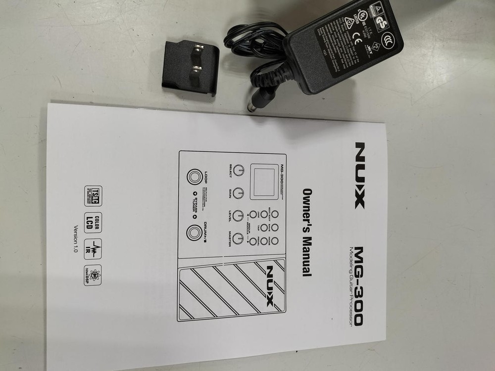 NUX MG-300 multi-effector modeling guitar processor w/ Box Testsed Japan