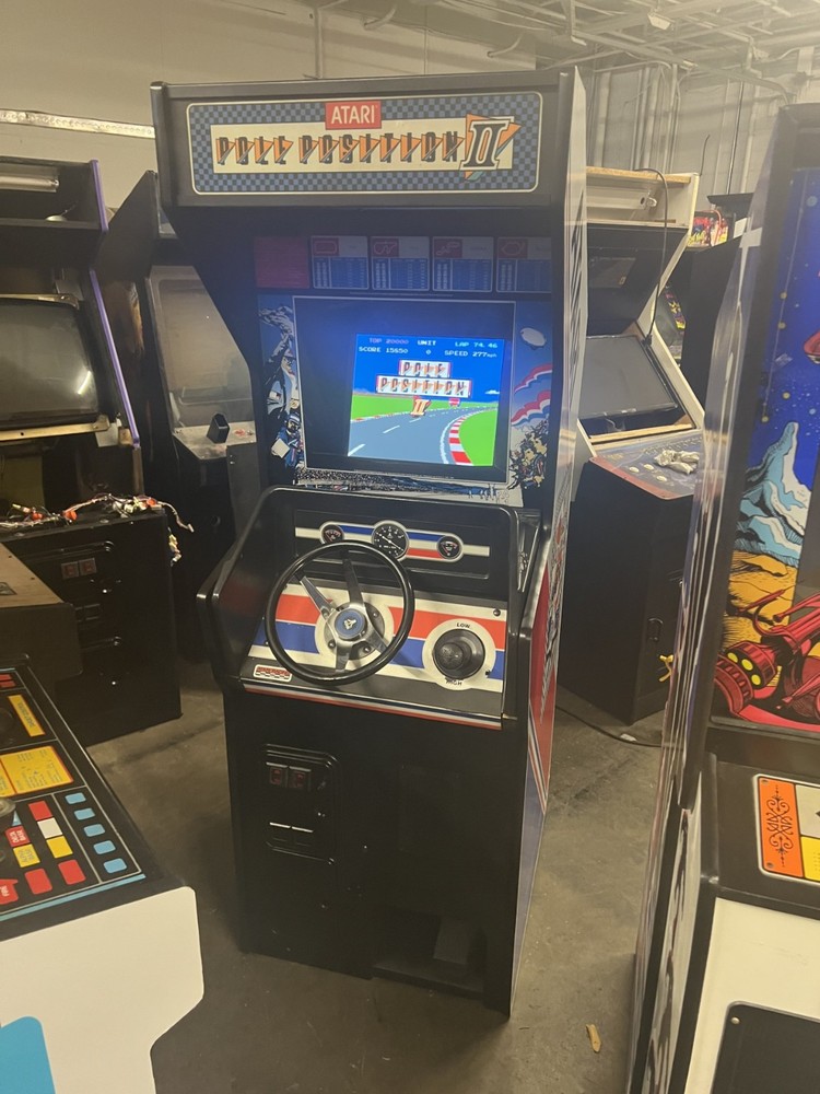 POLE POSITION II ARCADE MACHINE by ATARI 1982 (EXCELLENT CONDITION)