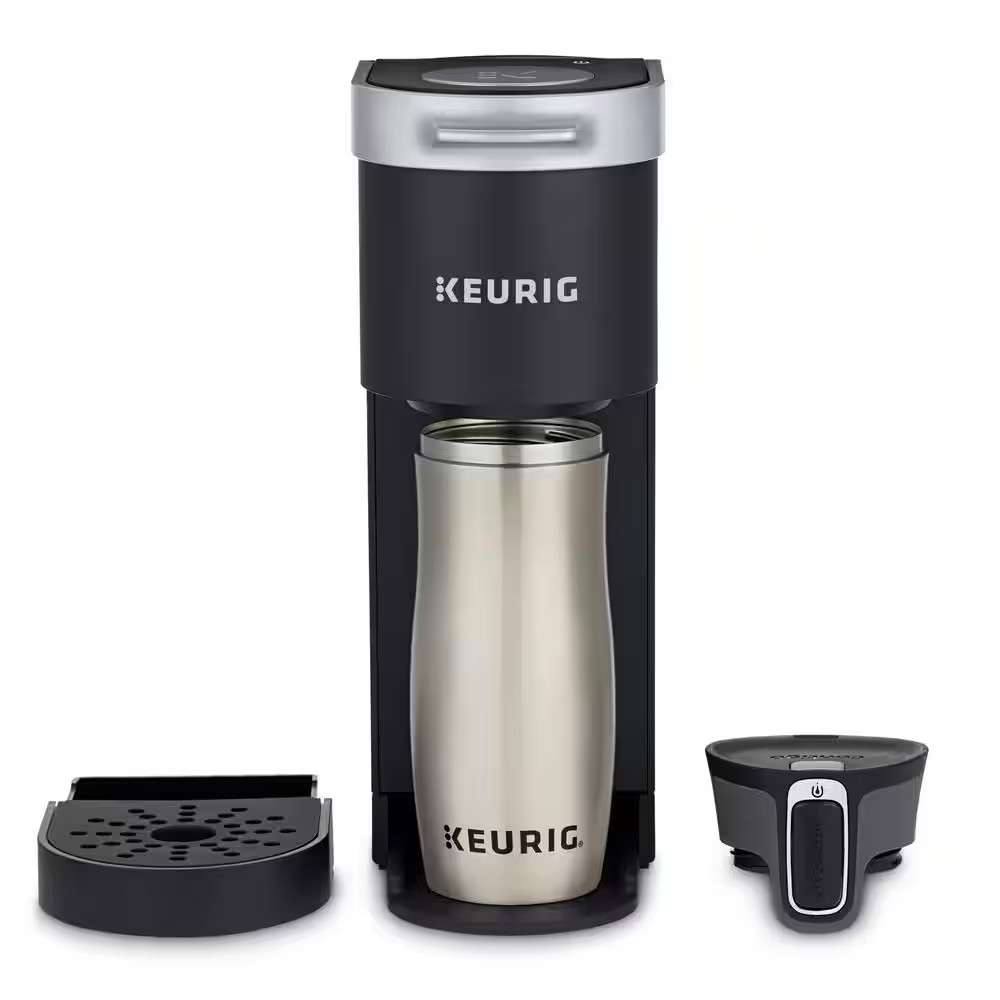 K Mini plus Matte Black Single Cup Single Serve Coffee Maker