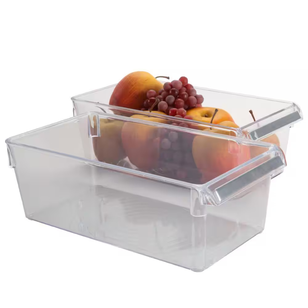 2 Pack Medium Refrigerator Storage Bins