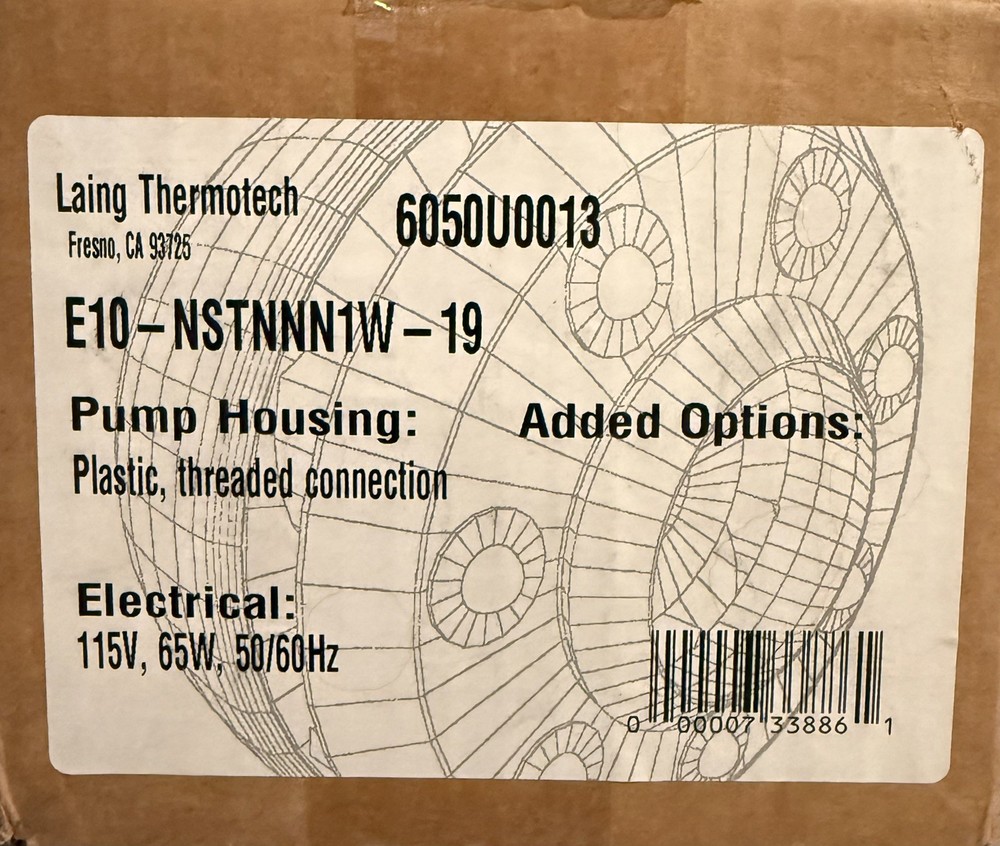 Laing Thermotech Circulator Pump
