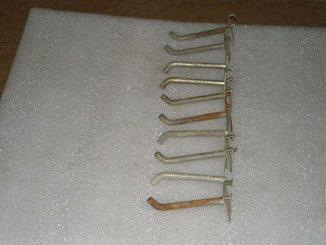 PEG BOARD 2.5" HOOKS, QTY. 10