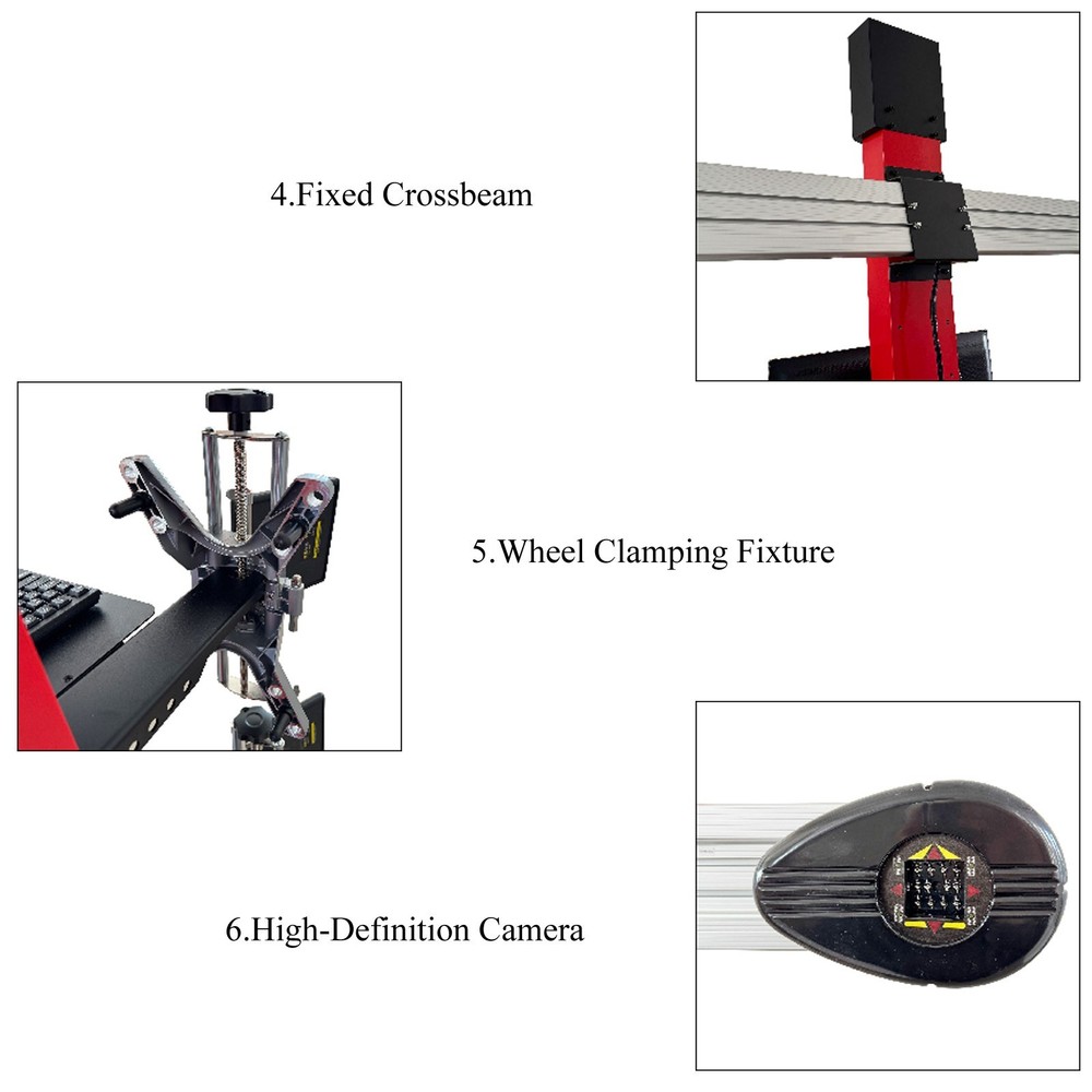110V Automatic Tracking Wheel Alignment Machine Wheel Position Tool