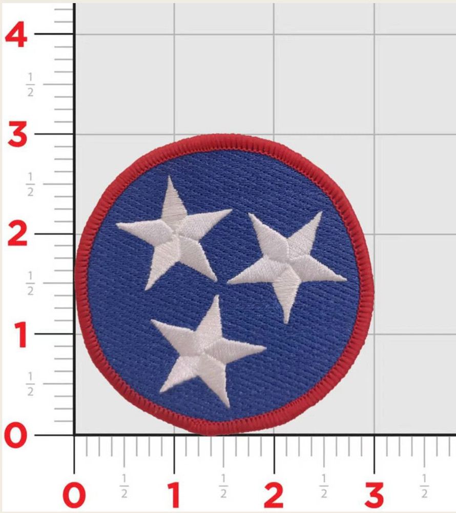 MARINE CORPS TENNESSEE STAR EMBROIDERED PATCH HOOK & LOOP