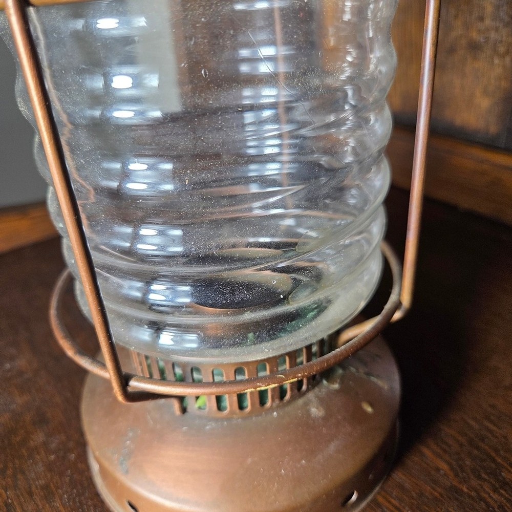 Rustic Brown Metal Lantern