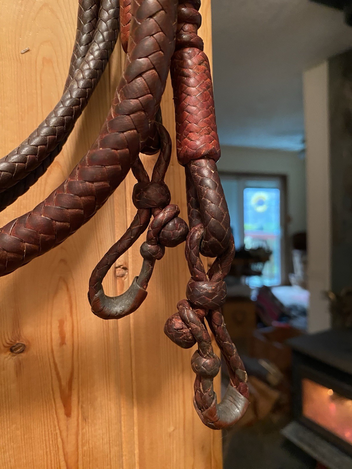 Vintage Handmade Western Romel - Romal Braided Reins California Style Kangaroo?