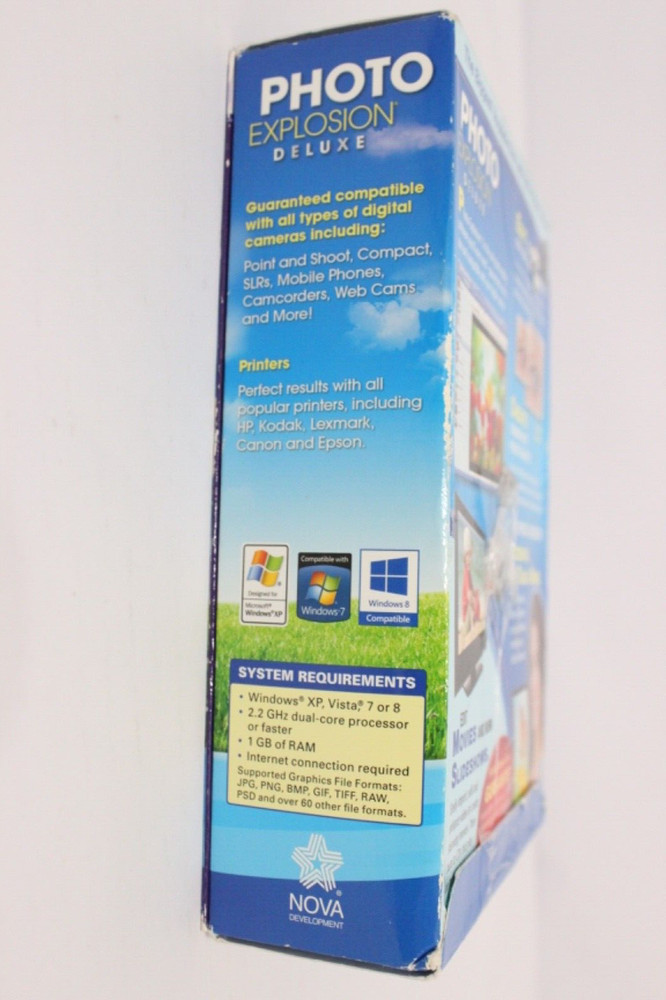 Photo Explosion Deluxe Version 5 for PC Windows - Open Box