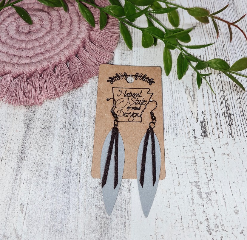 Handmade Boho Felt Dangle Earrings