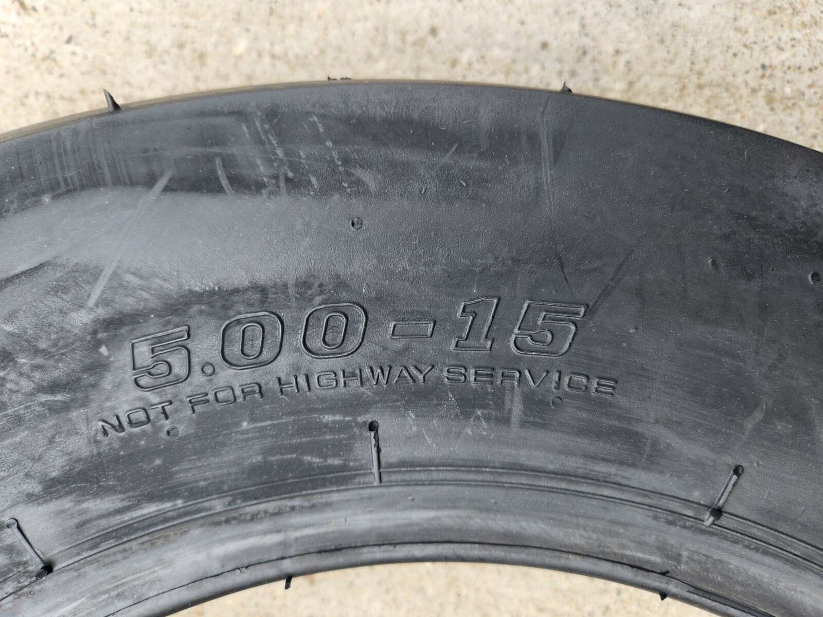 2 - 5.00-15 6P Deestone D401 Tri Rib F-2 TIRES and TUBES DS5121 500-15 500/15