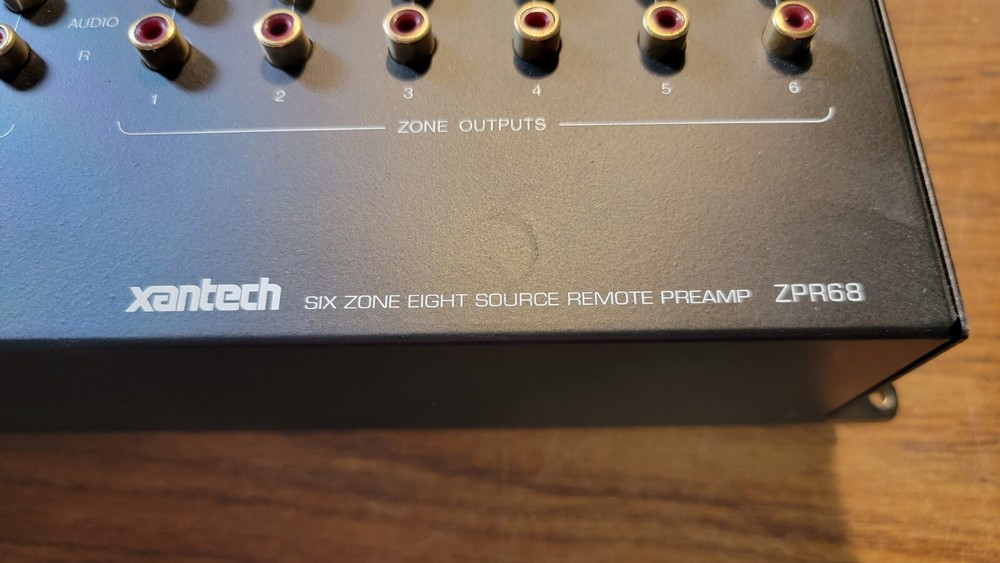 Xantech ZPR68 Six Zone Eight Source Remote Preamp