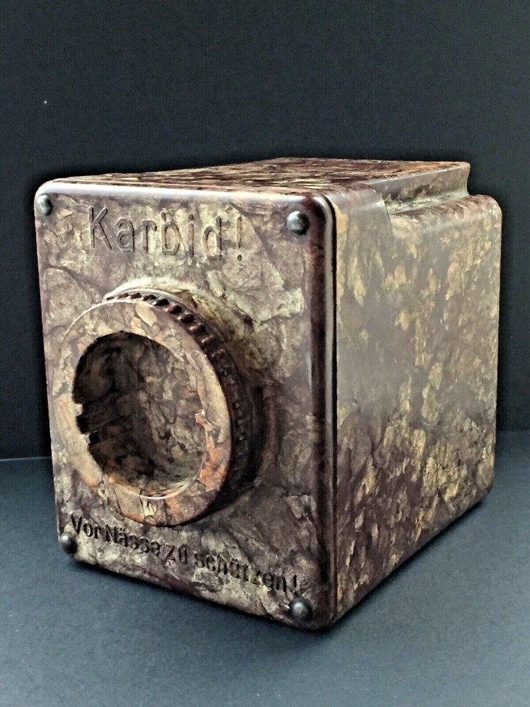 German Bakelite Military Carbide Karbid Trench Lamp Lantern Fuel Container WW2