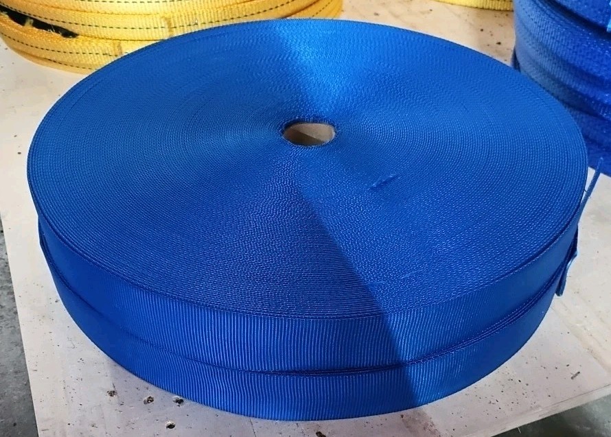255' Roll of 2" Solid Blue Tie Down Webbing - 2 Rolls Available NEW!