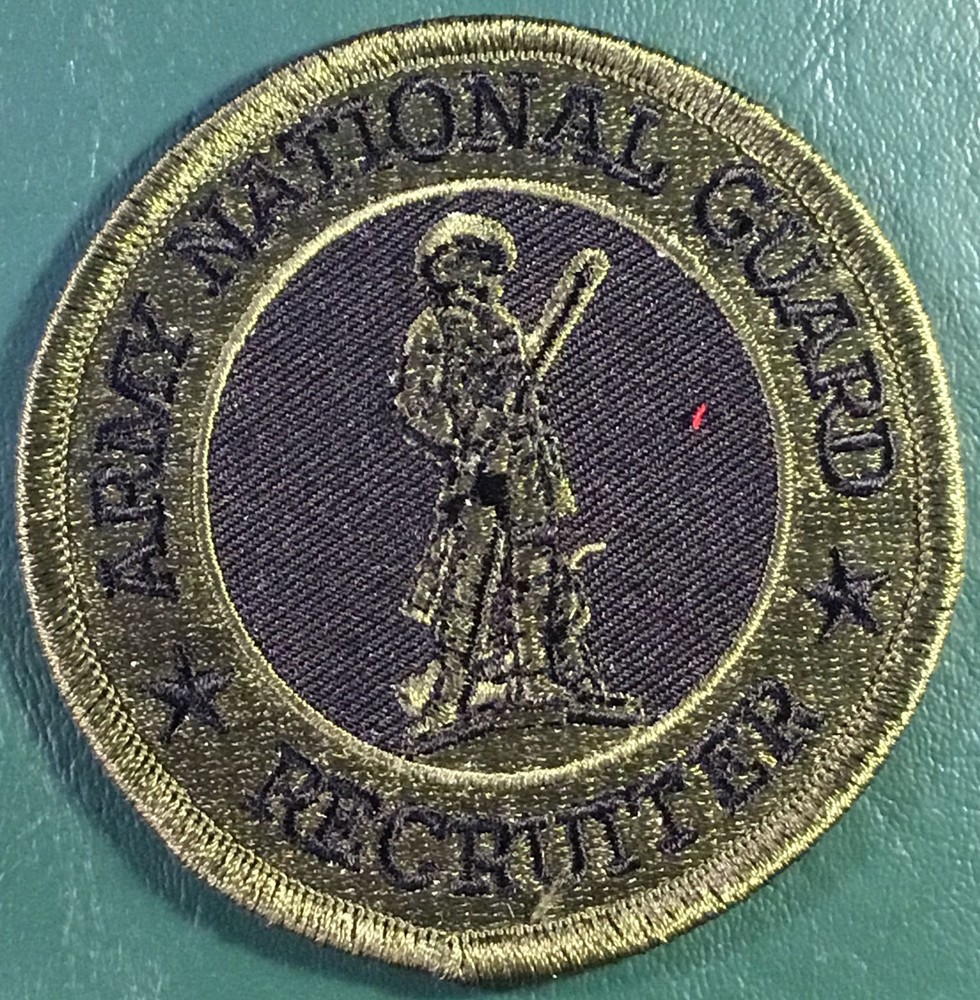 Army Narion Guard Recruiter subdued licensed patch