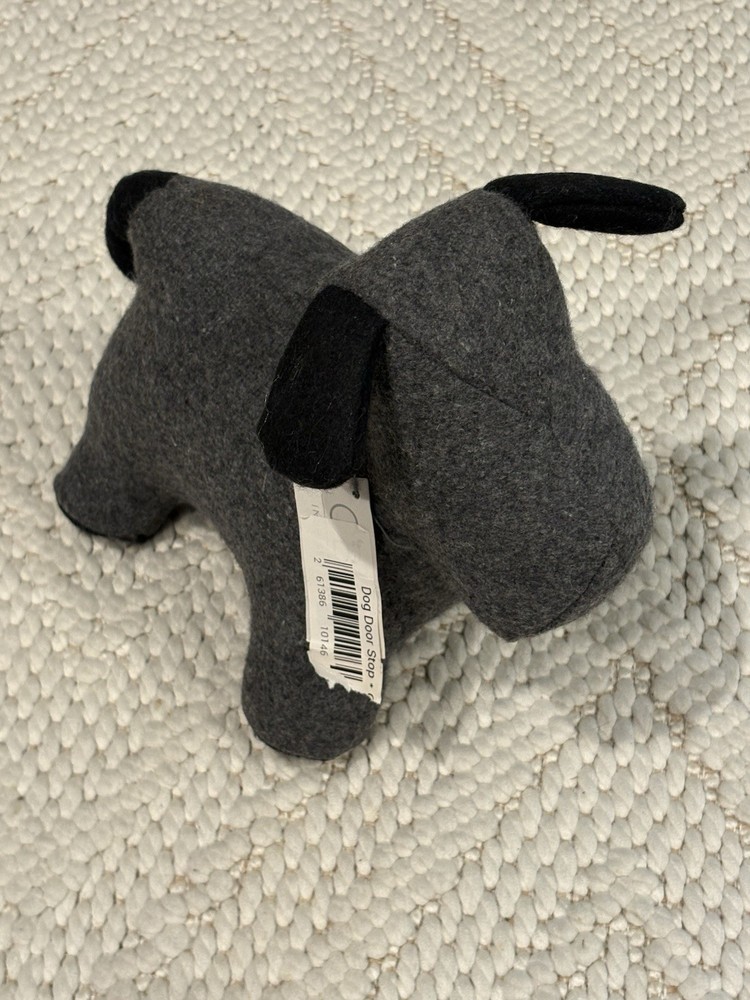 Grey Dog Door Stop