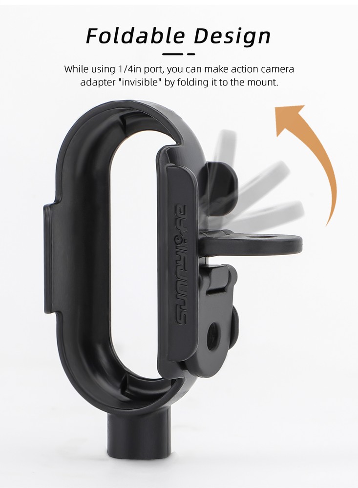 Plastic Accessory Mount Frame Camera Holder w/ Adapter for Insta360 Go 3 Camera