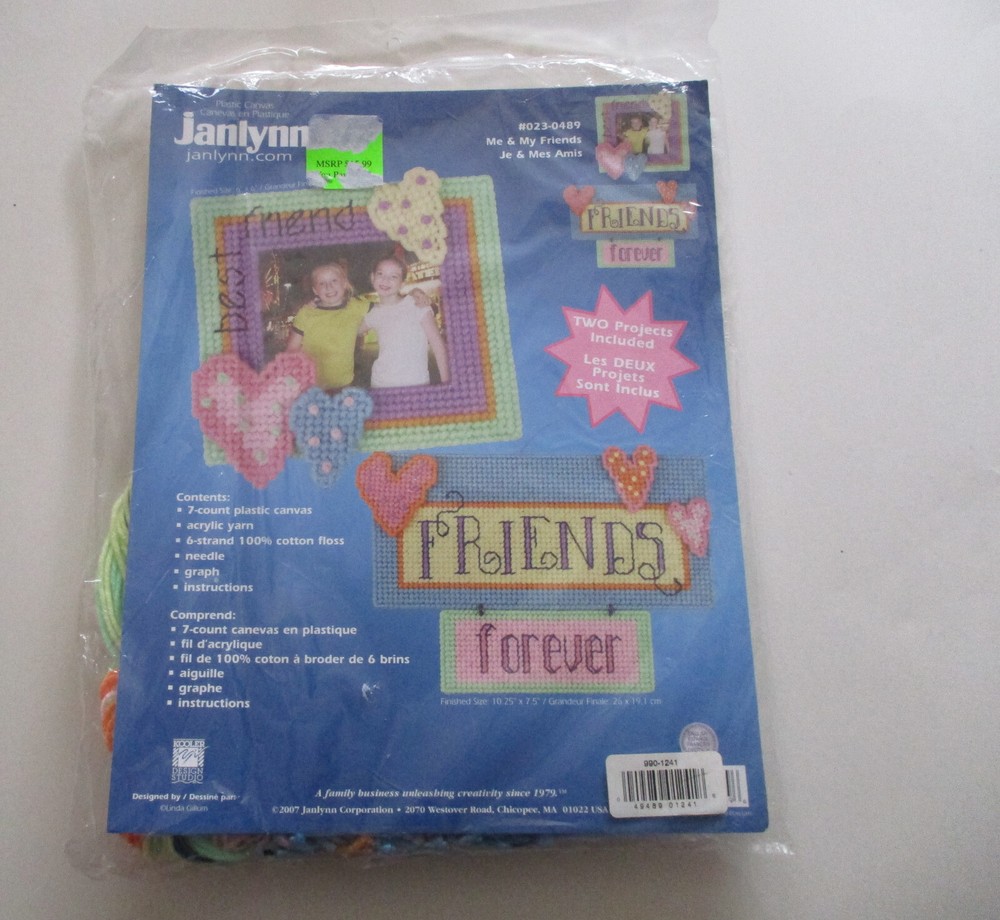 Janlynn Plastic Canvas Two Project Pack Me and My Friends