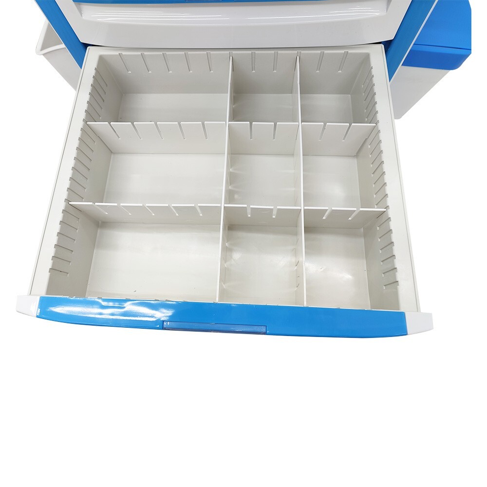 Anesthesia Emergency Treatment Trolley Medicine Medical Cart ABS Plastic