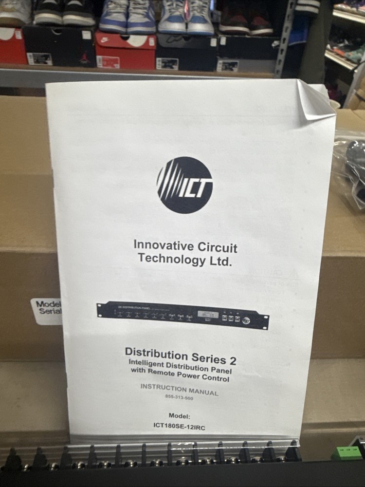 ICT DC Distribution Panel 12 Or 24VDC ICT180SE-12IRC With Remote Power Control