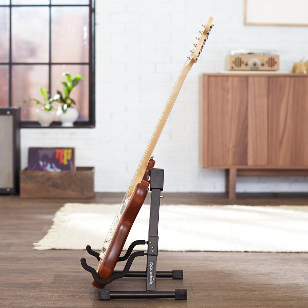 Adjustable Folding Guitar Stand, A-Shape, Fully Assembled - for School Music Pro