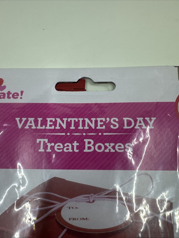 Small Goodie Valentines Day Gift Boxes 2 Per Pack