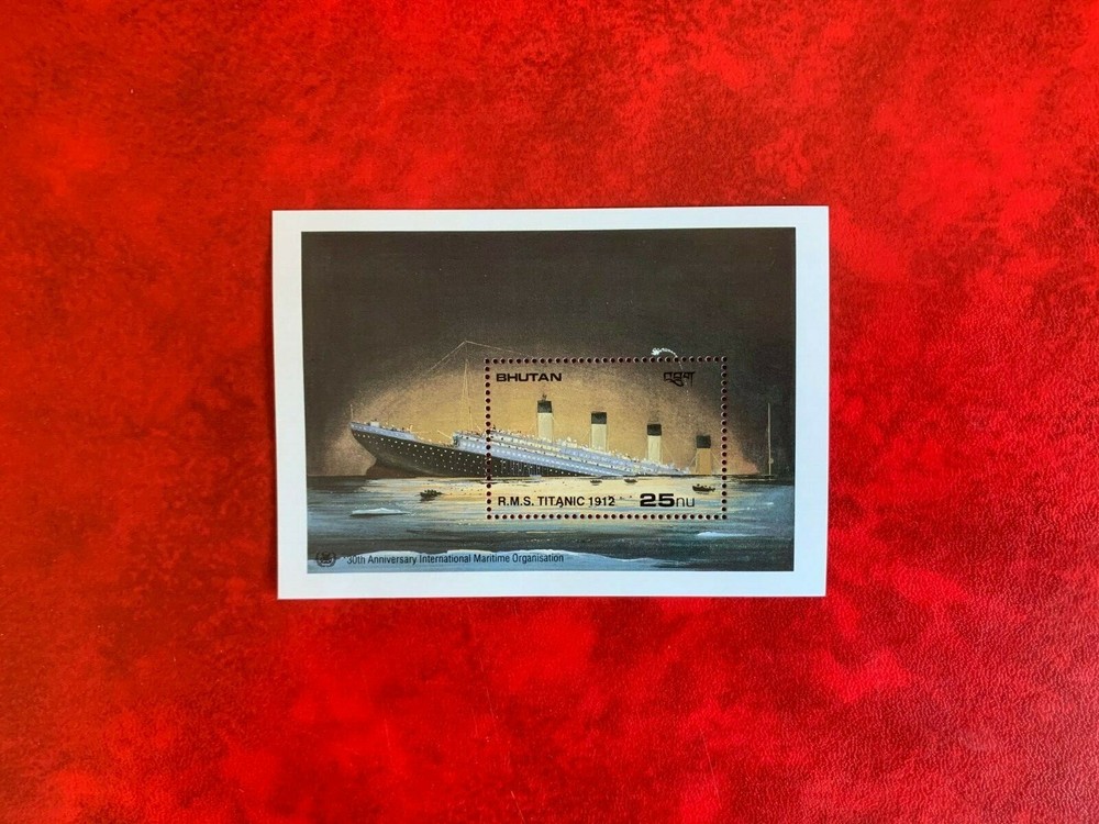 BHUTAN 1989 MNH TITANIC MINISHEET