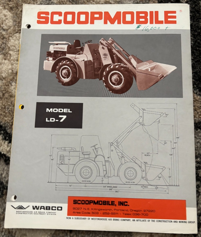 Scoopmobile LD-7 Wheel Loader Brochure AMIL25