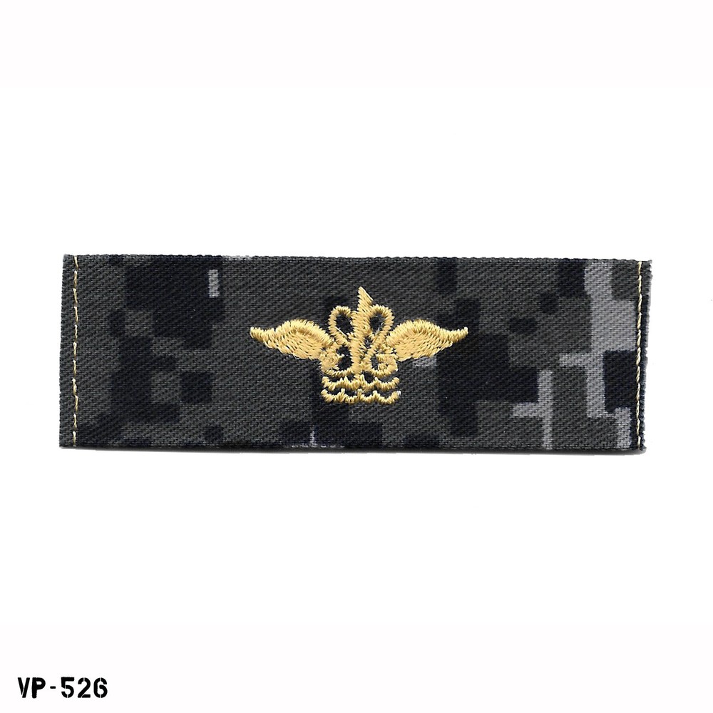 Aviation Operations Tech ~ US Navy NWU Blue Digital Camo Collar Device Patch NEW