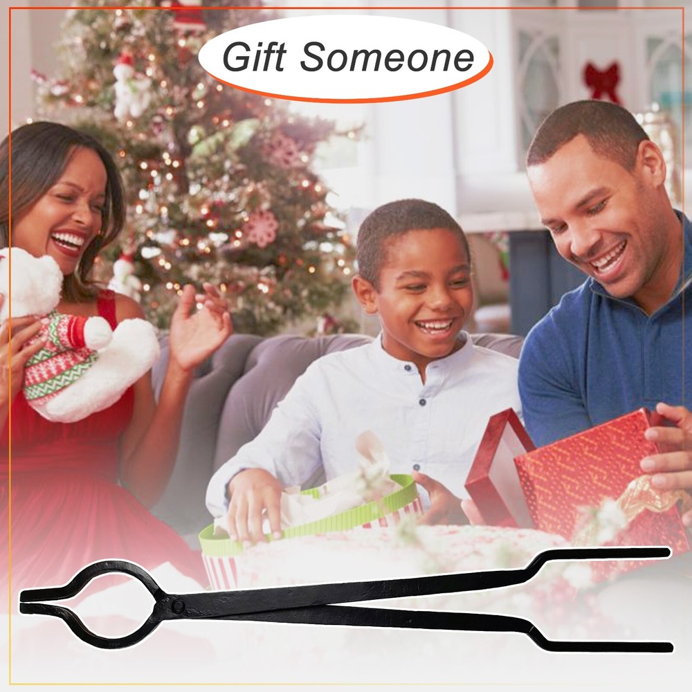 FEBTECH 30-Inch Campfire Tongs, Log Grabber Firewood Claw Tongs