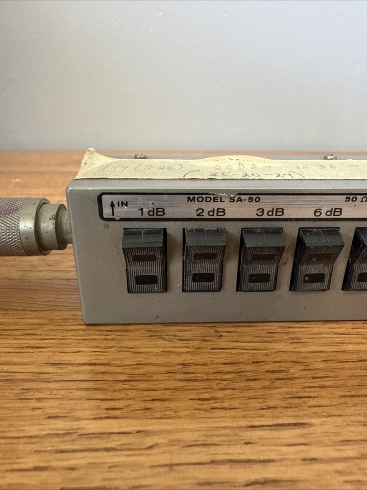 Texscan Corp SA-50 Switchable Attenuator 50 Ohm Untested