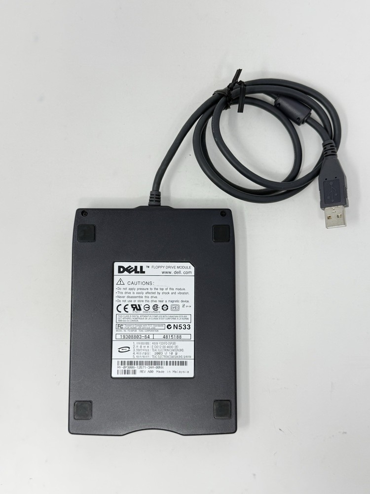 Dell 3.5" Floppy Drive Module Model: FD-05PUB External USB Used