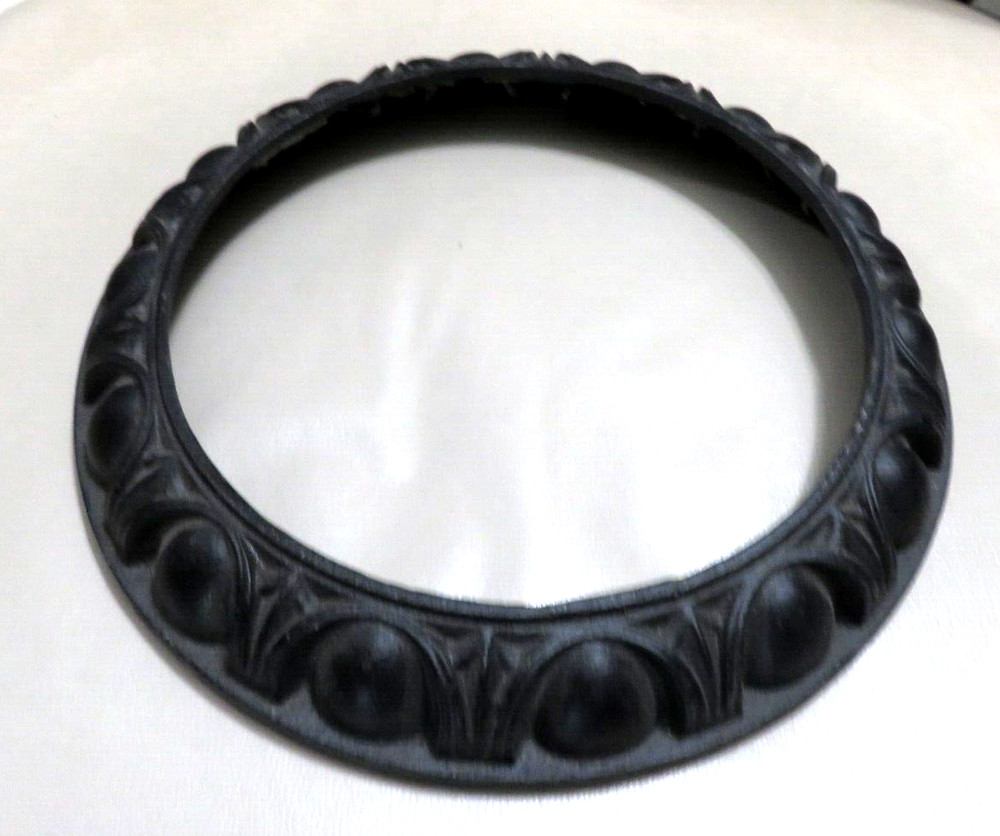 Salvage Antique cast iron 9” Circle Ring egg & dart pattern for projects etc
