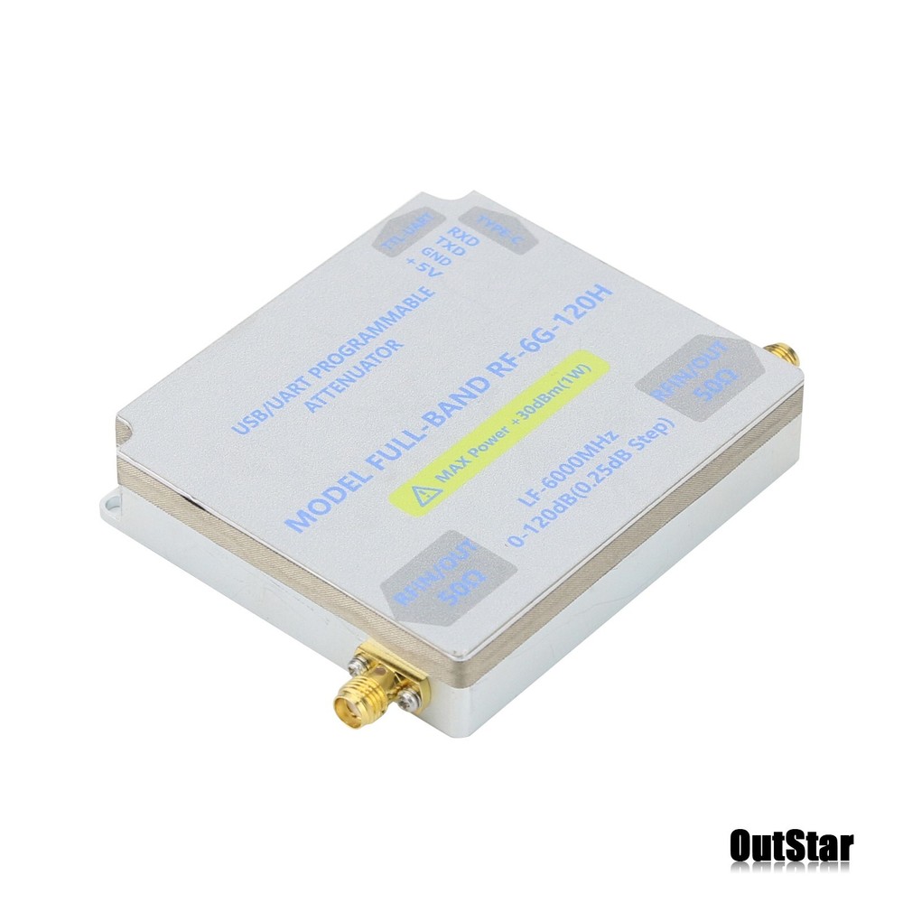 Bidirectional Digital Control RF Attenuator w/TFT Main Controller LF-6GHZ-120DB