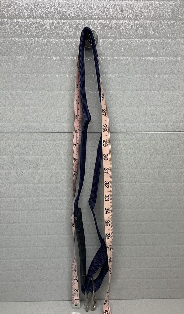 NWOT-Nylon REPLACEMENT Strap Navy/Black Shoulder Pad Adjustable Silver Hardware