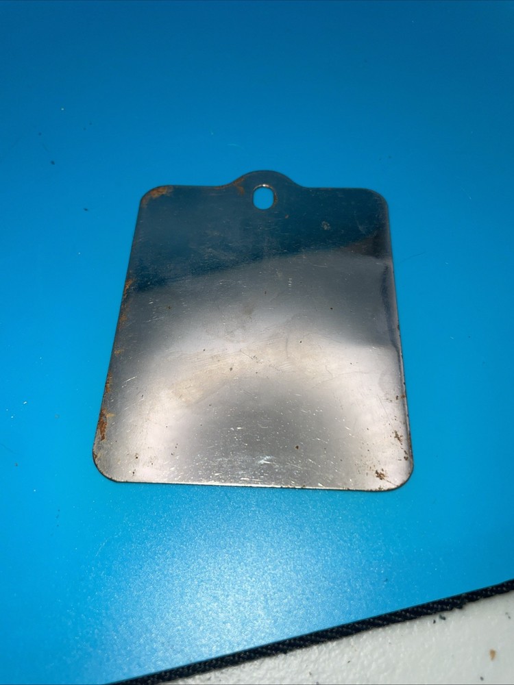 US Pocket Shaving Signal Mirror Vintage Unmarked, 3”x3.5”, Military Camping