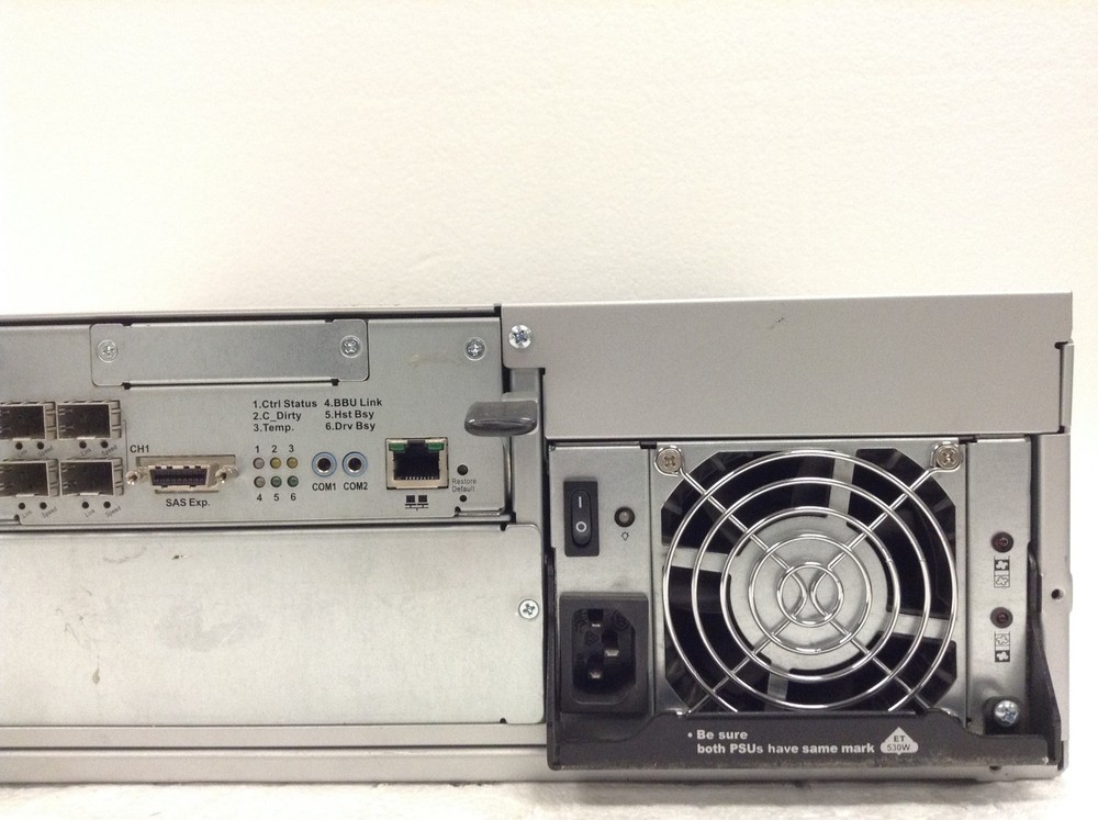 EonStor ESS16FG1430M5-0030 16-Bay SAS Storage Array w/ RAID Controller WORKING