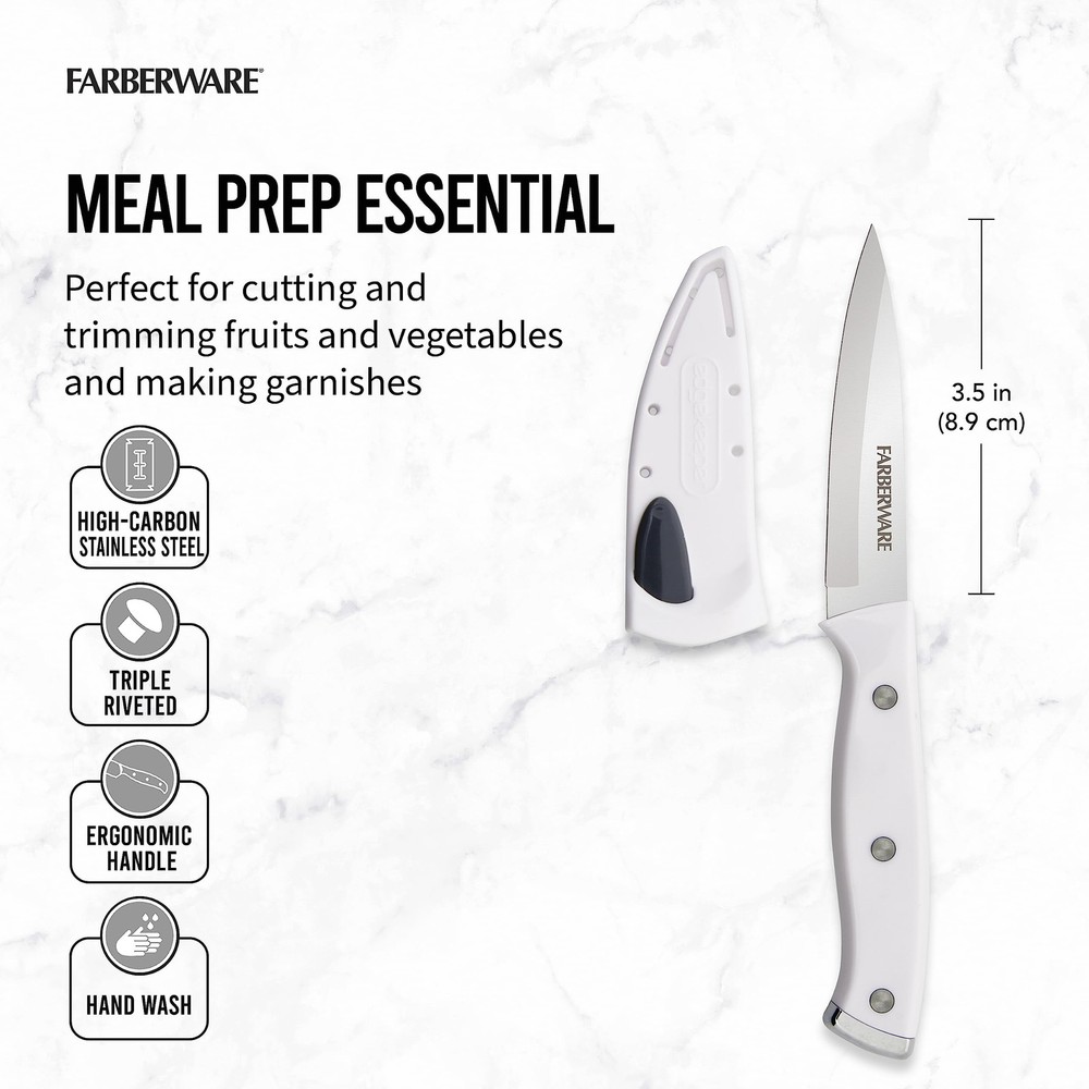 Farberware Edgekeeper Triple Riveted Paring Self-Sharpening Blade Cover, High...